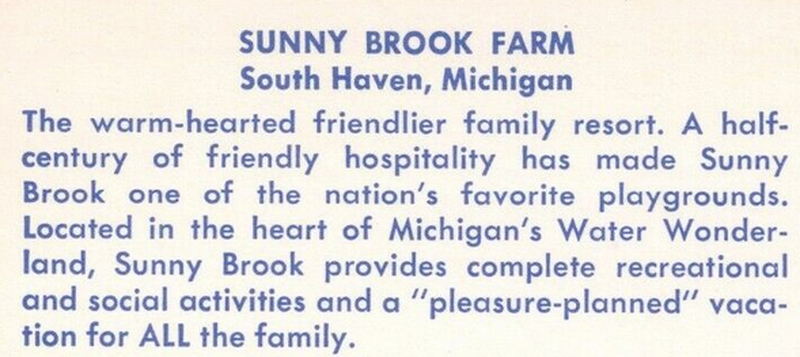 Sunny Brook Farm Resort (Sunny Brook RV Resort) - Vintage Postcard (newer photo)